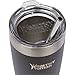 Healthy Human Stainless Steel Tumbler with Straw & Lid | Splash Proof Insulated Travel Cup | Eco-Friendly Coffee Tumblers | Water Cups with Straws Cleaner and Splash Proof Lids (20oz, Pure Black)