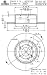 Brembo 25531 Rear Disc Brake Rotor
