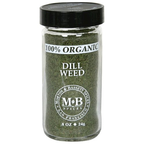 Morton & Bassett Organic Dill Weed, .8-Ounce Jars (Pack of 3)