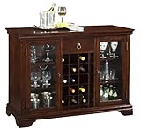IMAGE OF Bar Cabinet with Slide Open Top in Cherry Finish