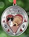 BANBERRY DESIGNS Pet Memorial Christmas Ornament - Picture Opening Paw Prints On My Heart in Loving Memory - Loss of a Dog or Cat Tribute