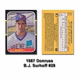 1987 Donruss B.J. Surhoff Rookie Card