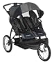 Baby Trend Double Jogger Stroller in Grey and Navy