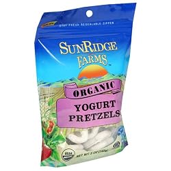 Sunridge Farms Organic Yogurt Pretzels, 5-Ounce Bags (Pack of 12)