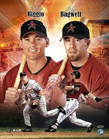 TRISTAR Jeff Bagwell & Craig Biggio Autographed Houston Astros 16x20 Photo