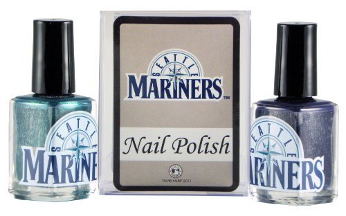 MLB Seattle Mariners Two-Pack Team Colored Nail Polish
