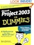 Project 2003 For Dummies