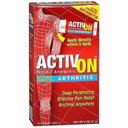Activ On Topical Analgesic, Ultra Strength, Arthritis, 2 oz. (PACK OF 2)