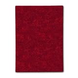 Home Legend ASC-002 Shag Collection 5-Feet by 8-Feet Hand Tufted Area Rug, Deep Red