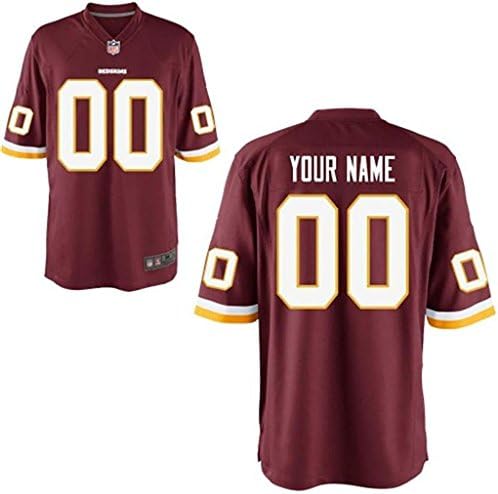 Customized WR Football Game Jerseys-Red Youth Size M