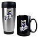 Kansas City Royals MLB Stainless Steel Travel Tumbler & Black Ceramic Mug Set - Primary Logo by Great American Products