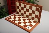 House of Staunton Folding Mahogany Tournament Chessboard - 2.25 inch