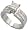 14k White Gold 1/4