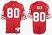 Jerry Rice Red Reebok NFL Premier 1990 Throwback San Francisco 49ers Jersey - X-Large