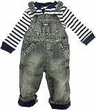 OshKosh(オシュコシュ） B'Gosh ベビー オーバーオール ロンパース セット (12M(80cm))