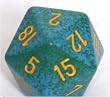 Speckled 34mm d20 Primula Dice