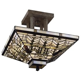 Dale Tiffany Oak Park Flush Mount