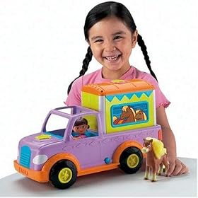 Fisher-Price Dora Travel and Care Pony Trailer by Fisher-Price