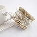 2M Natural Jute Burlap Ribbon with Lace for Craft Rustic Wedding Belt Strap Craft Jute Hessian