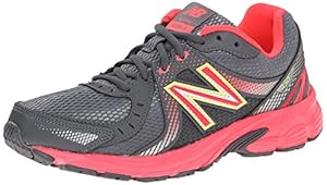 New Balance Women's W450V3 Running Shoe, Dark Grey/Red, 9 B US
