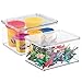 mDesign Kids/Baby Toy Storage Box, for Action Figures, Cars, Crayons, Puzzles - Pack of 2, 6.75