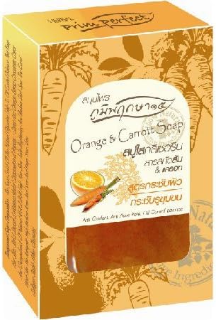 Prim Perfect Clear Glycerin Soap Orange & Carrot Extracts Formulated Skin Pores 80g.: 6 Pieces
