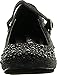 JJF Shoes Apple Kids Black Sparkling Mary Jane Rhinestone Glitter Formal Dress Low Heel Pumps-10