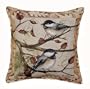 Autumn Chickadee Decorative Throw Pillow 17" x 17"