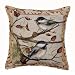 Autumn Chickadee Decorative Throw Pillow 17" x 17"