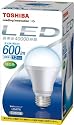 TOSHIBA E-CORE(イー・コア) LED電球(フィンレス構造・E26口金・一般電球形7.2W・白熱電球40W相当・600ルーメン・昼白色) LDA7N