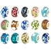 50pc Lot Lampwork Murano Glass European Mix Beads - Compatible with Pandora, Chamilia, Troll, Biagi
