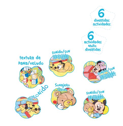 Imagen 3 de Famosa Mickey Manta de gateo - Manta de juegos con sonidos (146 x 80 cm), diseño Mickey Mouse