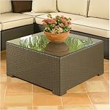 Melrose Coffee Table with Glass Top