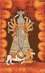 Batik Paintings Wax on Cloth 23 x 36 inches (batik522)