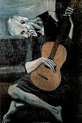 Pablo Picasso Old Guitarist - 24 x 36 Poster Print