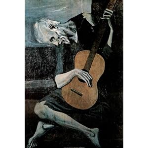 Pablo Picasso (Old Guitarist) Art Poster Print – 24×36