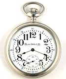 DBRM5 New Dueber Watch Co Chrome Plated Pocket Watch Mechanical Wind 17 jewel