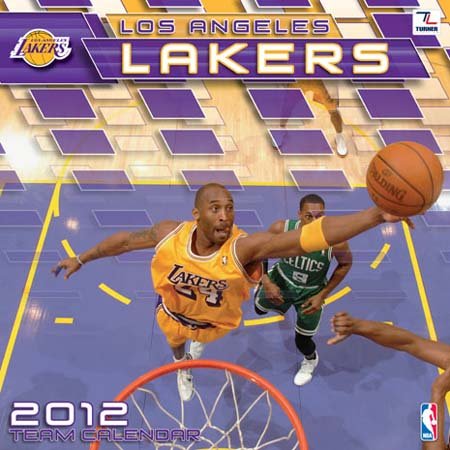Los Angeles Lakers 2012 Team Wall Calendar