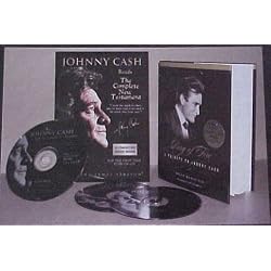 Johnny Cash Reads the Complete New Testament 16 CD Delulxe Gift Set with Free Ring of Fire Book and Music CD
