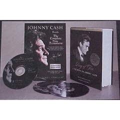 Johnny Cash Reads the Complete New Testament 16 CD Delulxe Gift Set with Free Ring of Fire Book and Music CD