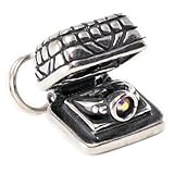 BestSterling Silver Moveable ENGAGEMENT RING BOX Charm Sterling Silver Moveable ENGAGEMENT RING BOX Charm