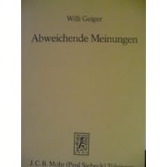 Abweichende Meinungen zu Entscheidungen des Bundesverfassungsgerichts