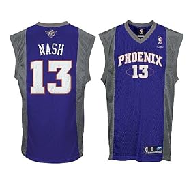 Steve Nash Phoenix Suns NBA Tackle Twill Swingman Replica Basketball Jersey By Reebok