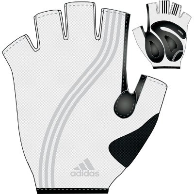 Adidas 2008 AdiStar Cycling Glove - White - 452919