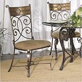 Side Chair with Fabric Cushion [Set of 2]