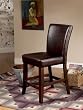 Counter Stool in Distressed Aged Mahogany Finish with Top Grain Leather By Powel Furniture