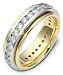 6.5mm traditional diamond wedding band ring (2.50cts diamonds Platinum)
