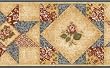 Blue Grandma's Quilt Wallpaper Border