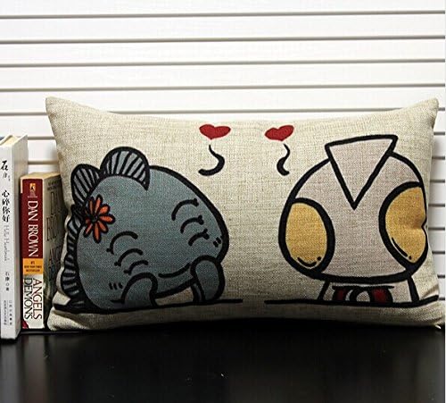 GC Cotton Living Room Office Decorative Ultraman With Monsters Pillow Cover HF36