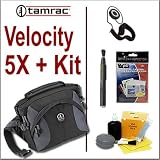 Tamrac 5765 Velocity 5x Photo Hip Pack Convertible (Black) + Accessory Kit